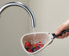 Droplet Mini White Colander with Folding Handle