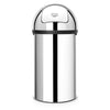 Push Bin 60L Brilliant Steel