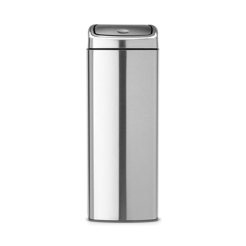 Touch Bin, 25 litre - Matt Steel Fingerprint Proof