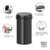 Touch Bin 60 litre - Matt Black