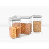 Tasty+ Stackable Canister, Set of 3 (2 x 1.6 litre and 1 x 3.5 litre) - Light Grey