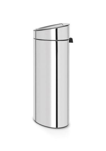 Touch Bin New 40 Litre - Brilliant Steel