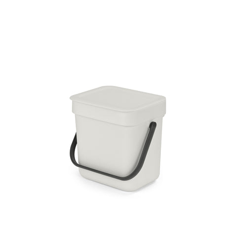 Sort & Go Waste Bin 3 litre - Light Grey