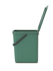 Sort & Go Waste Bin 25 litre - Fir Green