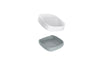 Slim™ Compact Light Grey Soap Dish