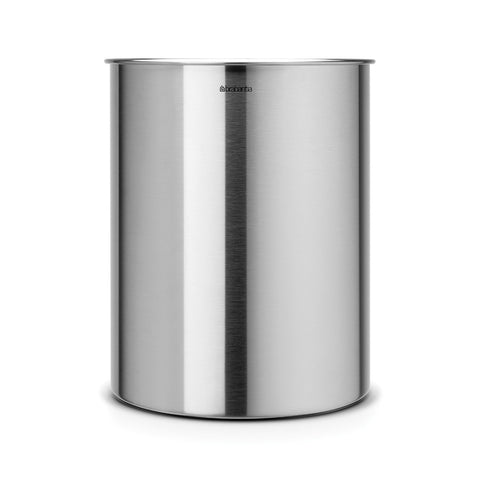 Waste Paper Bin 15 litre - Matt Steel