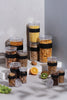 Presso 12pc Storage Jar Set - Black