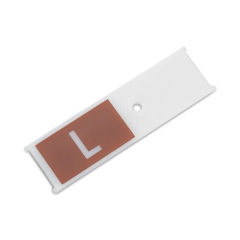 Replacement Plastic Capacity Tag Code L / 45 litre - Brown