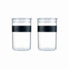 Presso 2pc Storage Jar 600ml - Black