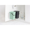 Sort & Go Built in Bin 2 x 12 litre - Dark Grey and Jade Green