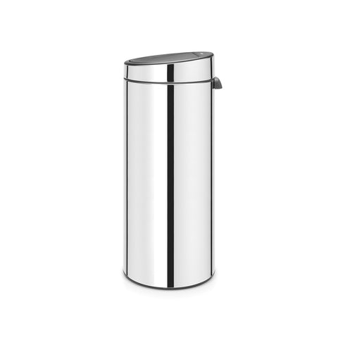 Touch Bin New 30 Litre - Brilliant Steel