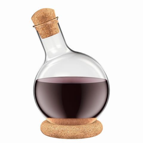 Melior Wine Decanter 1 litre with Cork Lid and Base