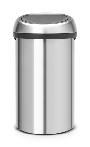 Touch Bin 60 Litre - Matt Steel