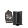 Pedal Bin NewIcon 5 Litre - Matt Black