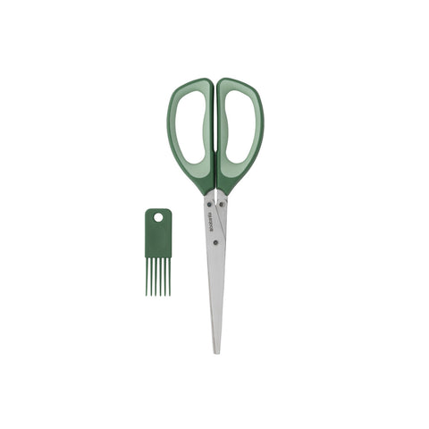 Tasty+ Herb Scissors plus Cleaning Tool - Fir Green