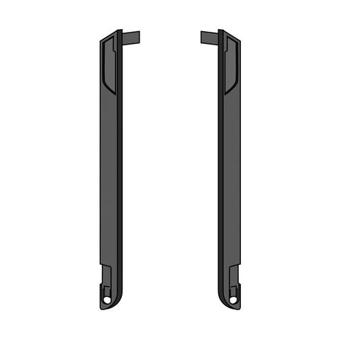 Replacement Fall Front Bread Bin Hinge Strip, Set of 2 (left and right hand) - Black