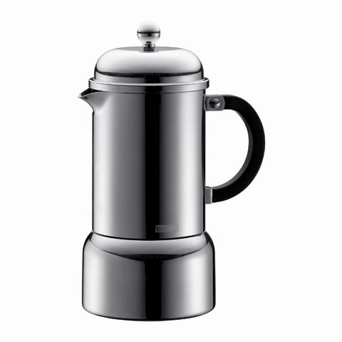 Chambord Espresso Maker 6 cup Stainless Steel - Chrome