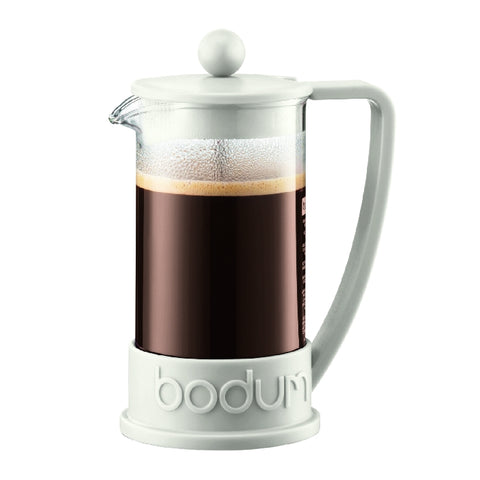 Brazil French Press Coffee Maker 3 Cup, 0.35L - White