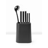 Profile Knife Block+Utensil Holder Grey