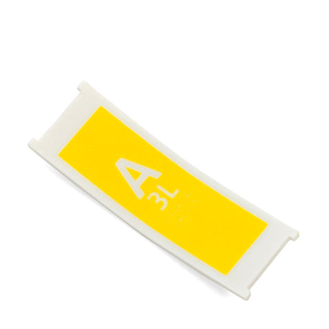 Replacement Plastic Capacity Tag Code A / 3 litre - Yellow