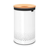 Laundry Bin 60 litre with Cork Lid - White