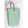 Sort & Go Waste Bin 16 litre - Jade Green