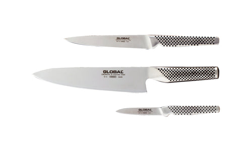 Global 3-Piece Starter Kitchen Knife Set