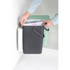 Sort & Go Built in Bin 2 x 12 litre - Dark Grey and Jade Green