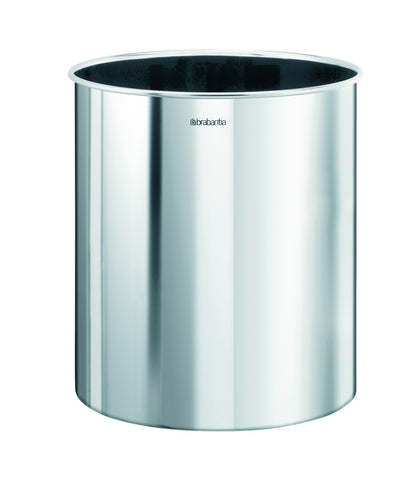 Waste Paper Bin 7 litre - Brilliant Steel