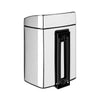 Touch Bin Rectangular 10 litre - Brilliant Steel