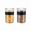 Presso 2pc Storage Jar 600ml - Black