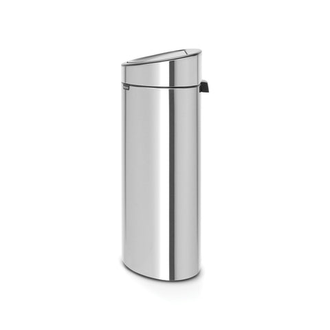 Touch Bin New Recycle 10 + 23 litre - Matt Steel Fingerprint Proof