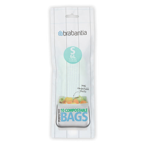 BinLiner Code S (6 litre) Compostable - 10 bags