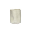 Utensil Holder Dented Crock Ceramic - White