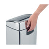 Touch Bin Rectangular 10 litre - Brilliant Steel