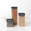 Tasty+ Square Canister 1.6 litre - Dark Grey Lid