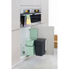 Sort & Go Built in Bin 2 x 16 litre - Dark Grey and Jade Green