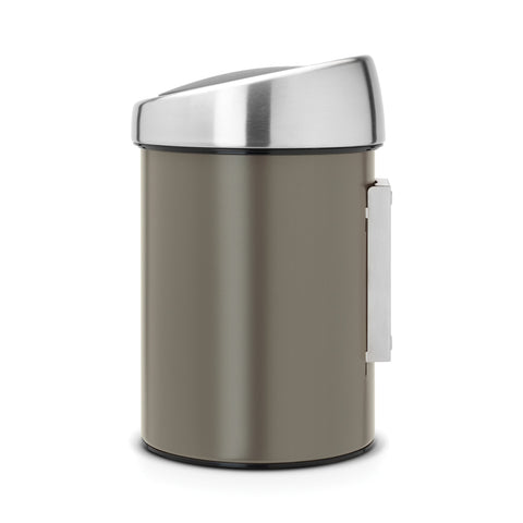 Touch Bin 3 litre - Platinum with Matt Steel Lid