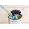 Touch Bin New Recycle 10 + 23 litre - Matt Steel Fingerprint Proof