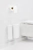 MindSet Toilet Set (Toilet Brush, Toilet Roll Holder, Toilet Roll Dispenser) - Mineral Fresh White