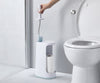 Flex™ Store Light Blue Toilet Brush with Storage Caddy