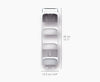 Capsule™ 4-Tier White Shower Shelf