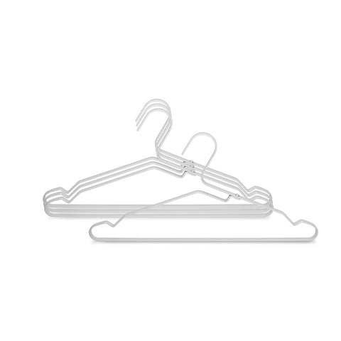 Aluminium Clothes Hanger, Set of 4 - Silver