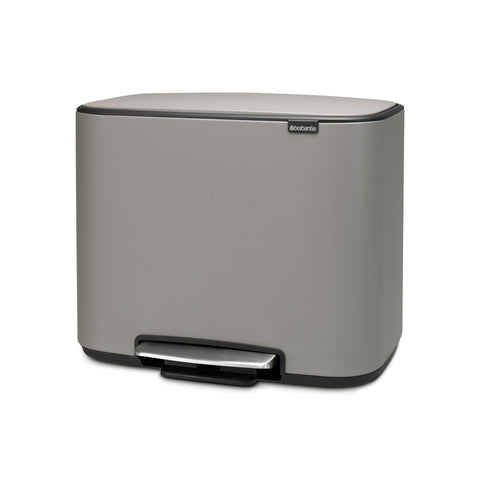 Bo Pedal Bin 36 litre - Mineral Concrete Grey