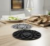 Spot-On™ Set of 2 Silicone Trivets - Grey
