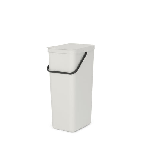 Sort & Go Waste Bin 40 litre - Light Grey