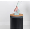 Laundry Bin 35 litre -  Black with Cork Lid