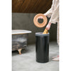 Laundry Bin 35 litre -  Black with Cork Lid