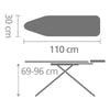 Ironing Board 110x30cm (A) Steam Iron Rest - Ice Water