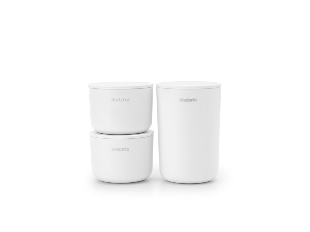 Storage Pots Set of 3 - White